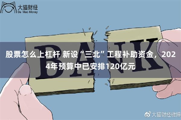 股票怎么上杠杆 新设“三北”工程补助资金，2024年预算中已安排120亿元