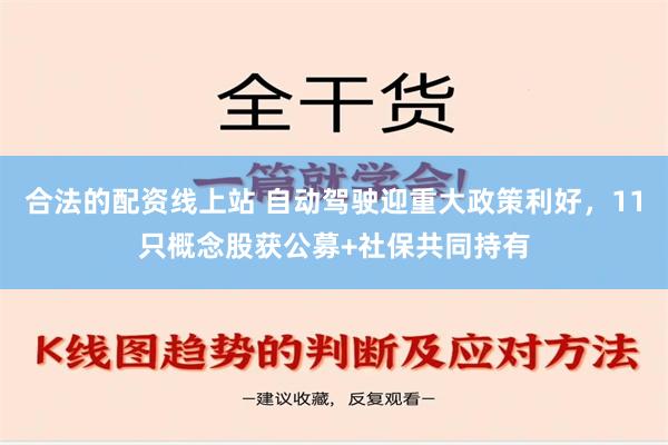 合法的配资线上站 自动驾驶迎重大政策利好，11只概念股获公募+社保共同持有