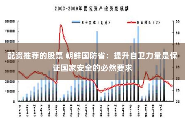 配资推荐的股票 朝鲜国防省：提升自卫力量是保证国家安全的必然要求